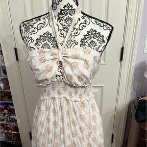 Old navy white halter maxi dress